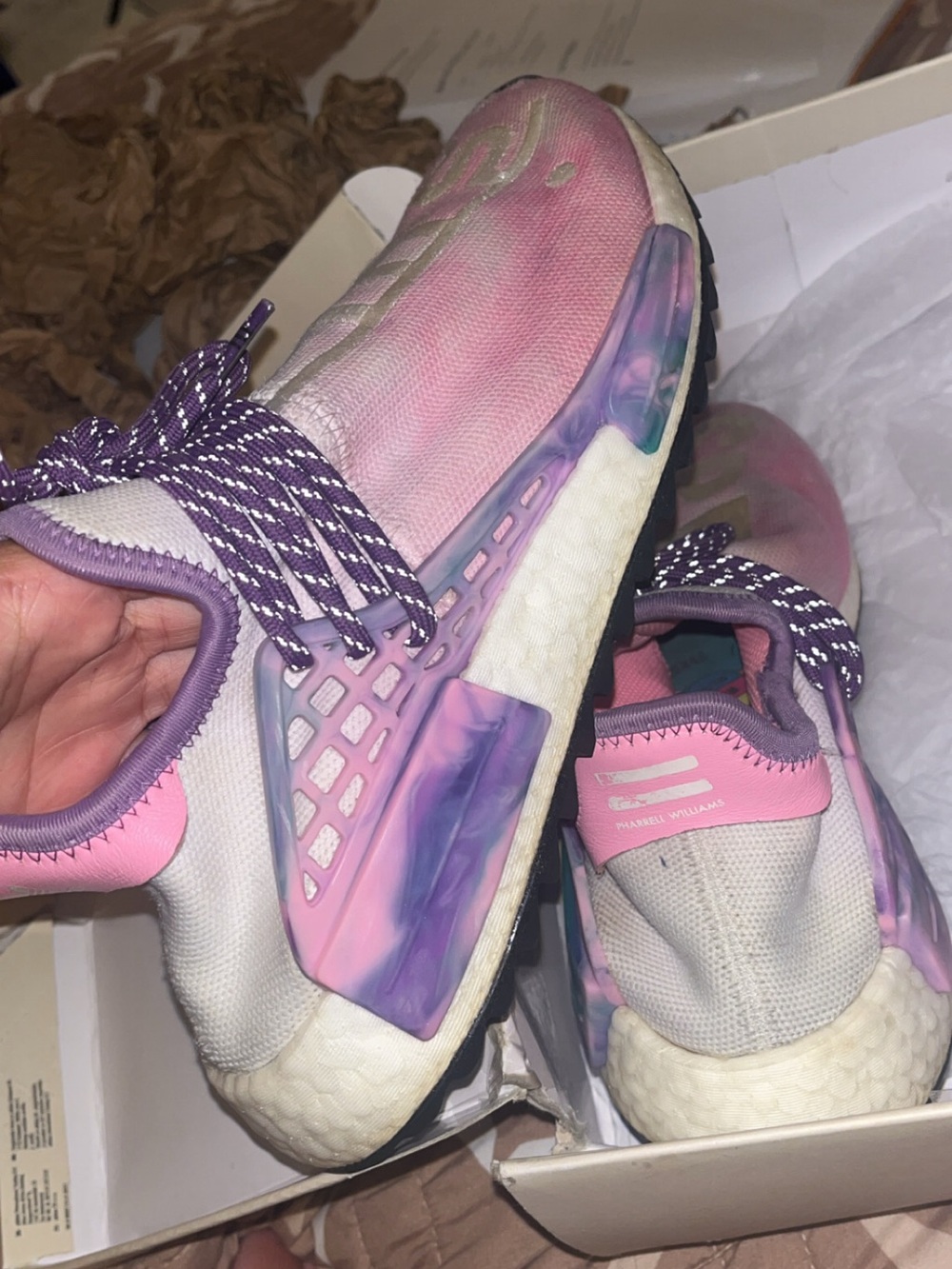 Pharrell Williams x adidas Originals Hu NMD ‘Trail Holi’ Pack.